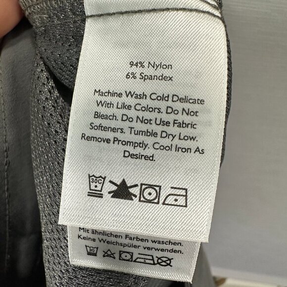 Eddie Bauer Pants Womens 8 First Ascent Gray Nylon Stretch Pull On Zip Pockets - Picture 9 of 9